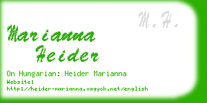 marianna heider business card